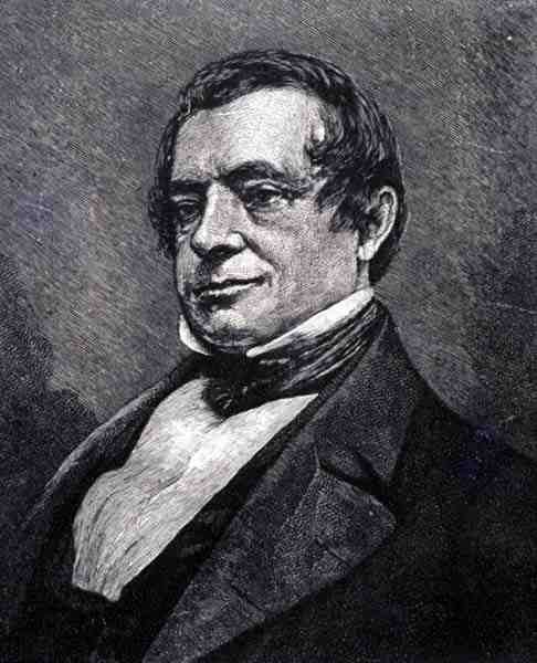 Washington Irving (1783-1859) (gravure) door English School