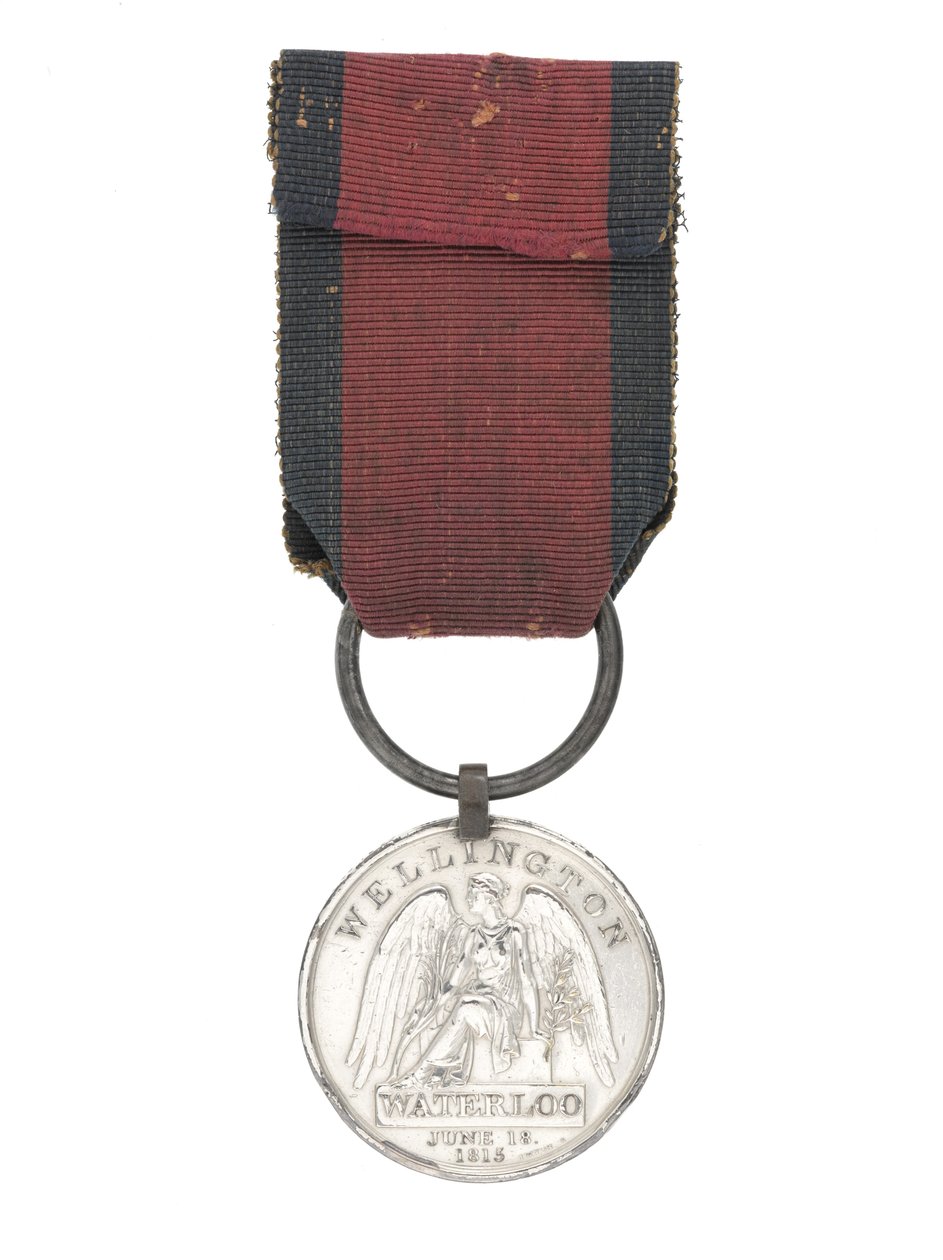 Waterloo-medaille, een van de twee medailles toegekend aan chirurg William Jones door English School