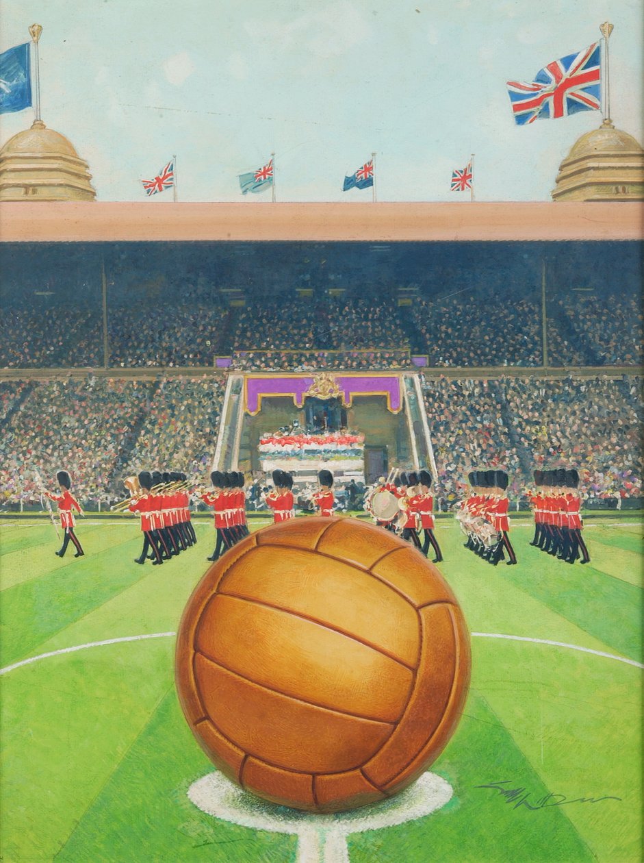 Wembley Stadion op Grote Wedstrijddag door English School