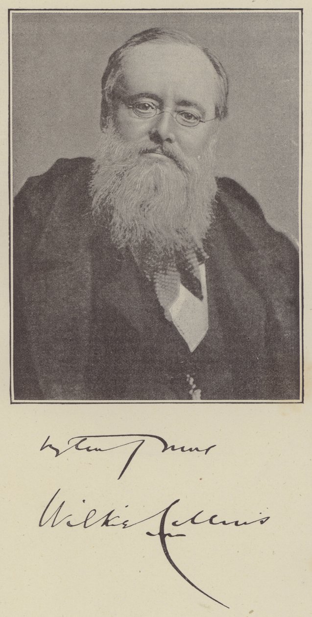 Wilkie Collins (gravure) door English School