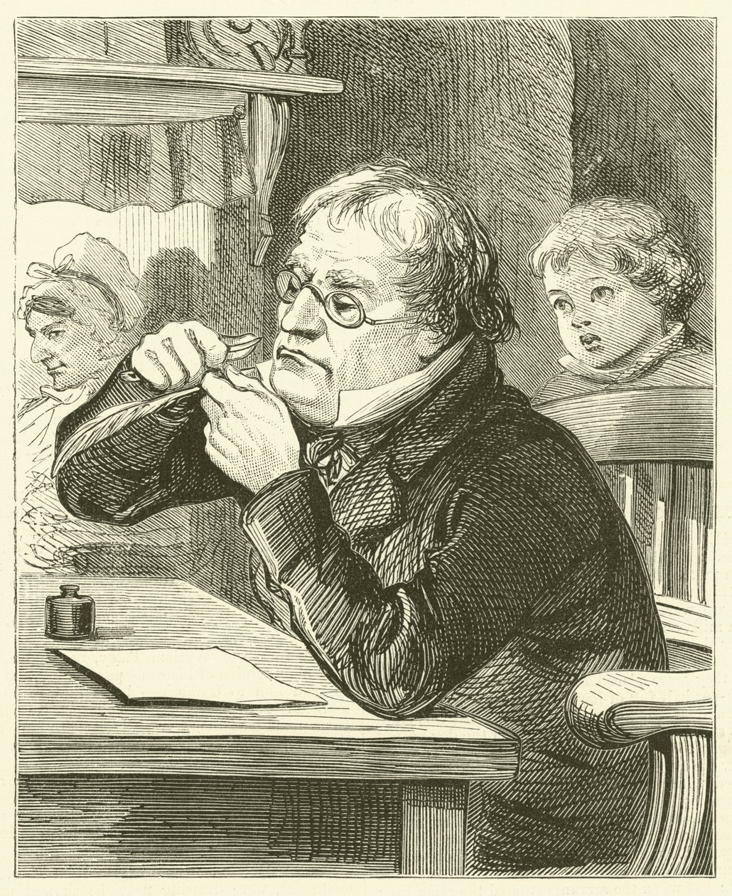 William Lilly (gravure) door English School