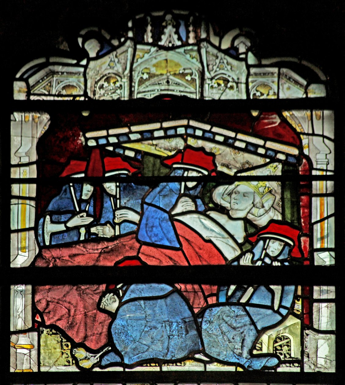 Raam w5 met een scène uit het leven van St. William door English School