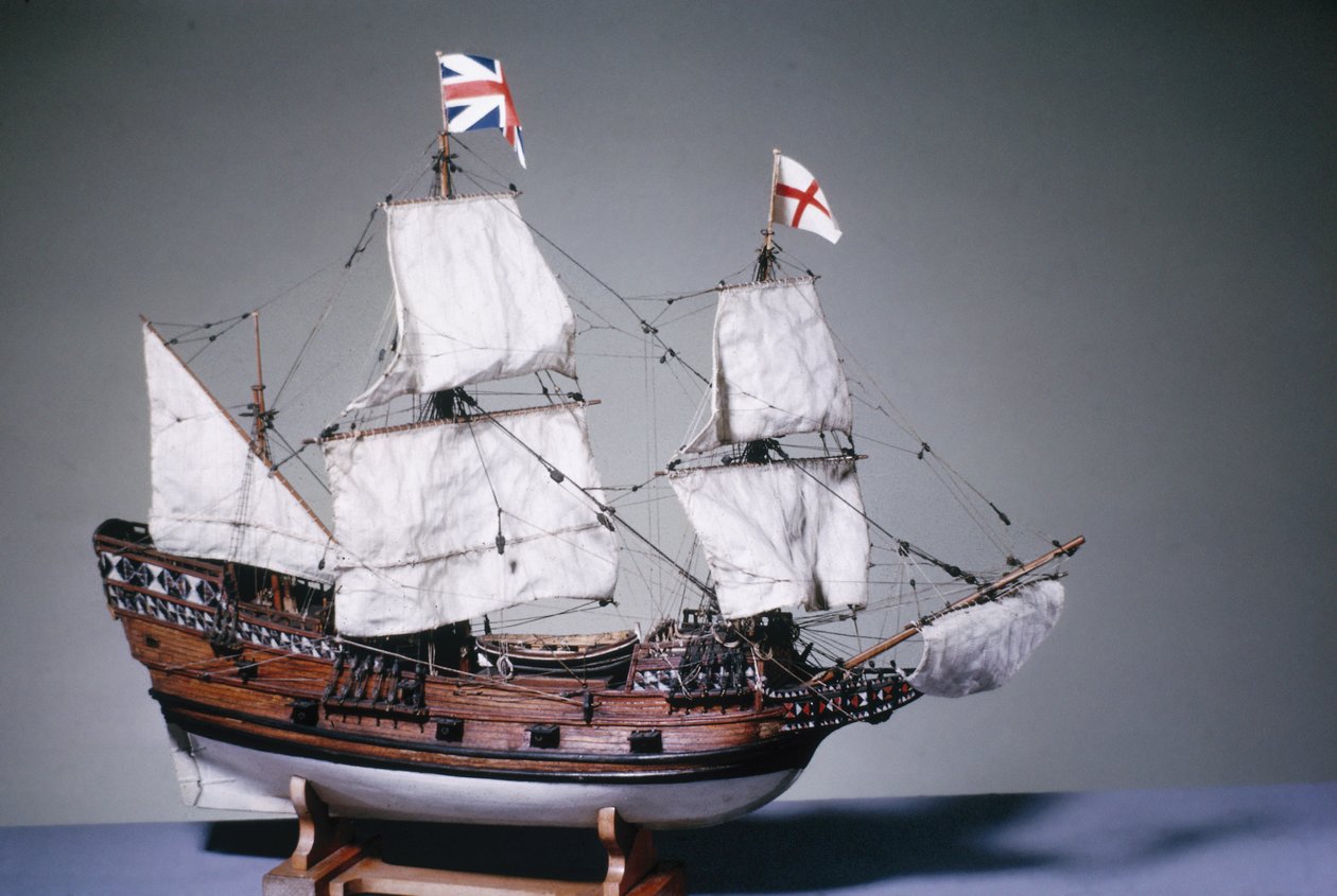 1:60 schaalmodel van de Mayflower van 1620 door English School English School