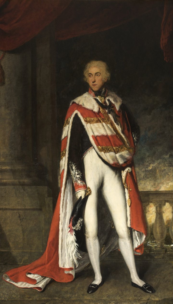 Sir John Fleming Leicester, Bart., in Peers Robes, 1789-1826 door English School English School