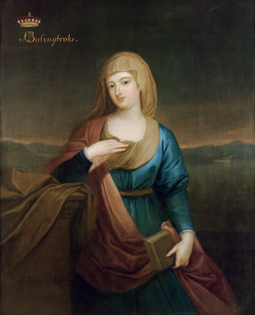Portret van Marie Claire Deschamps de Marcilly (1675-1750), tweede vrouw van Henry, 1e Burggraaf Bolingbroke, c.1720 door Enoch Seeman