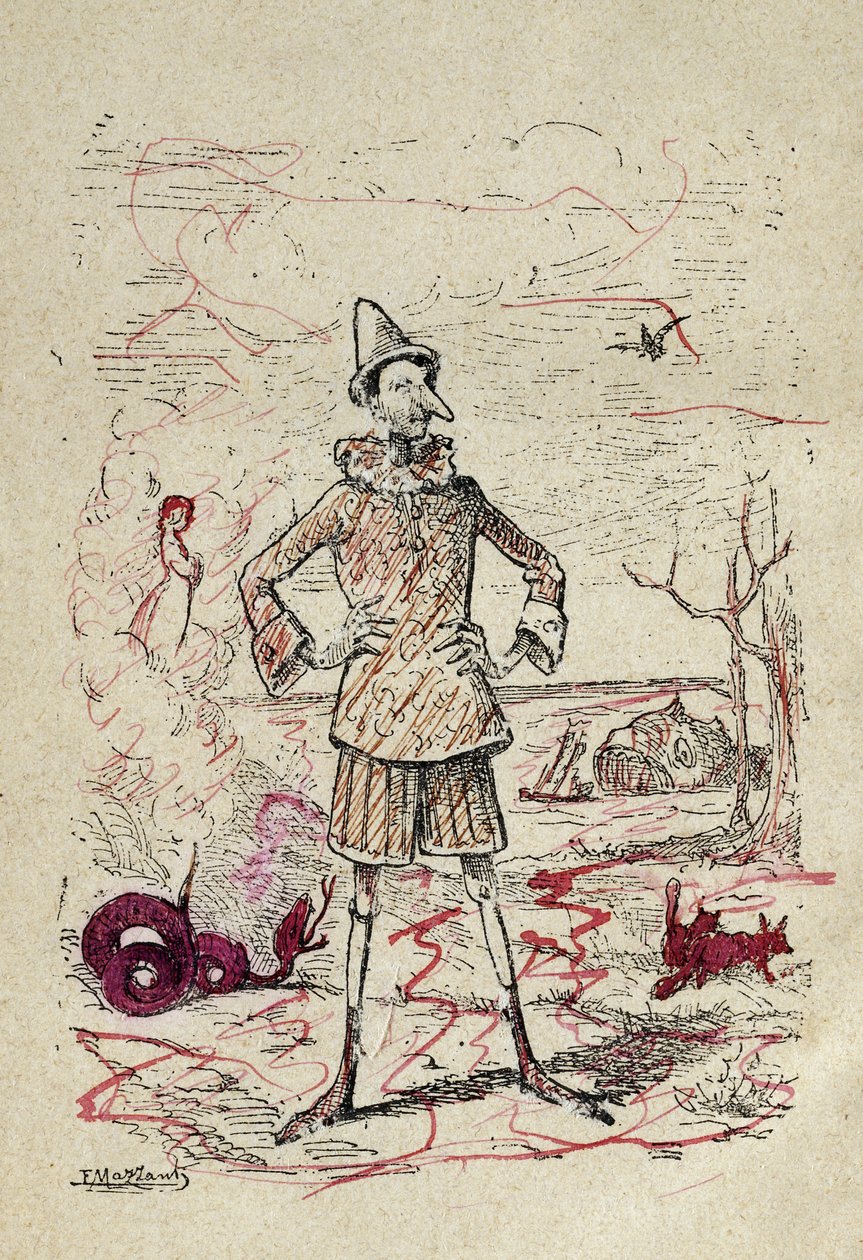 Pinokkio, 1883 door Enrico Mazzanti