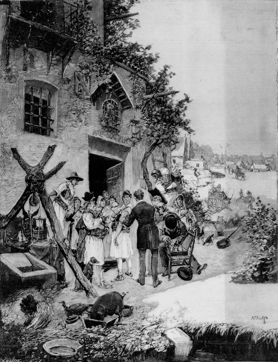 Uitvoeren van een Publieke Vaccinatie Tegen Cholera in de Murcia-regio, 1885 door Enrique Atalaya Gonzales