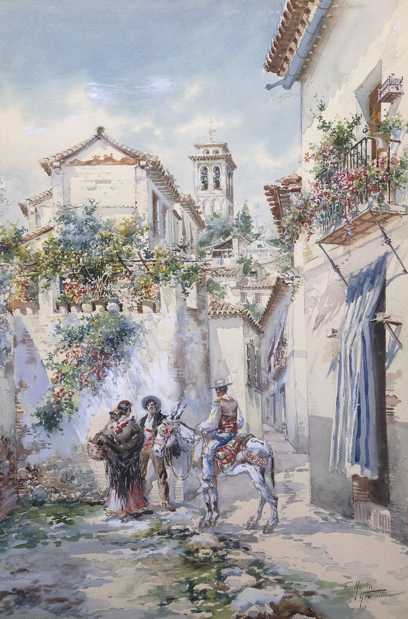 Binnenplaatsen, Granada door Enrique Marin Higuero
