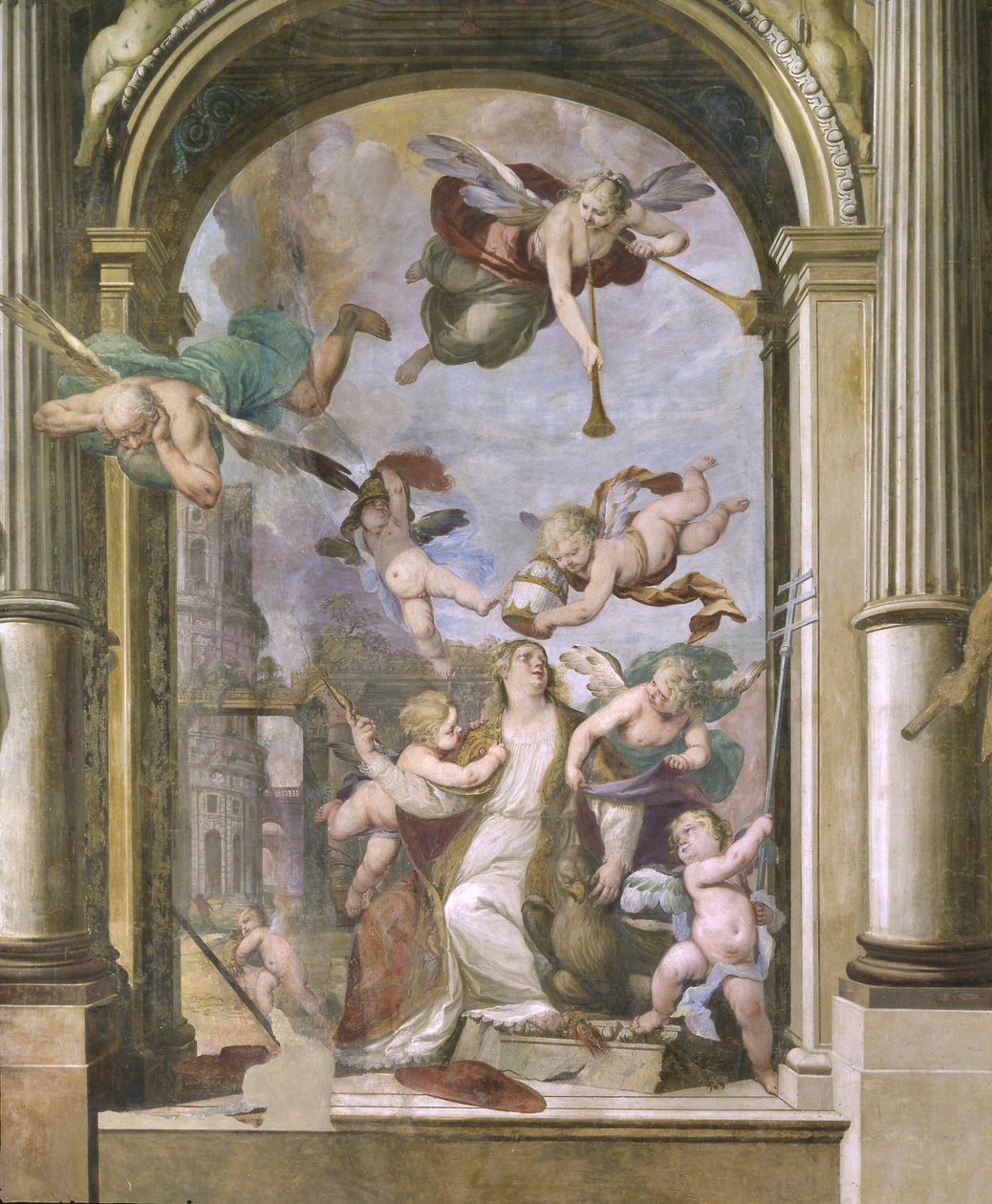 De kroning van de Maagd Maria door Ercole Procaccini
