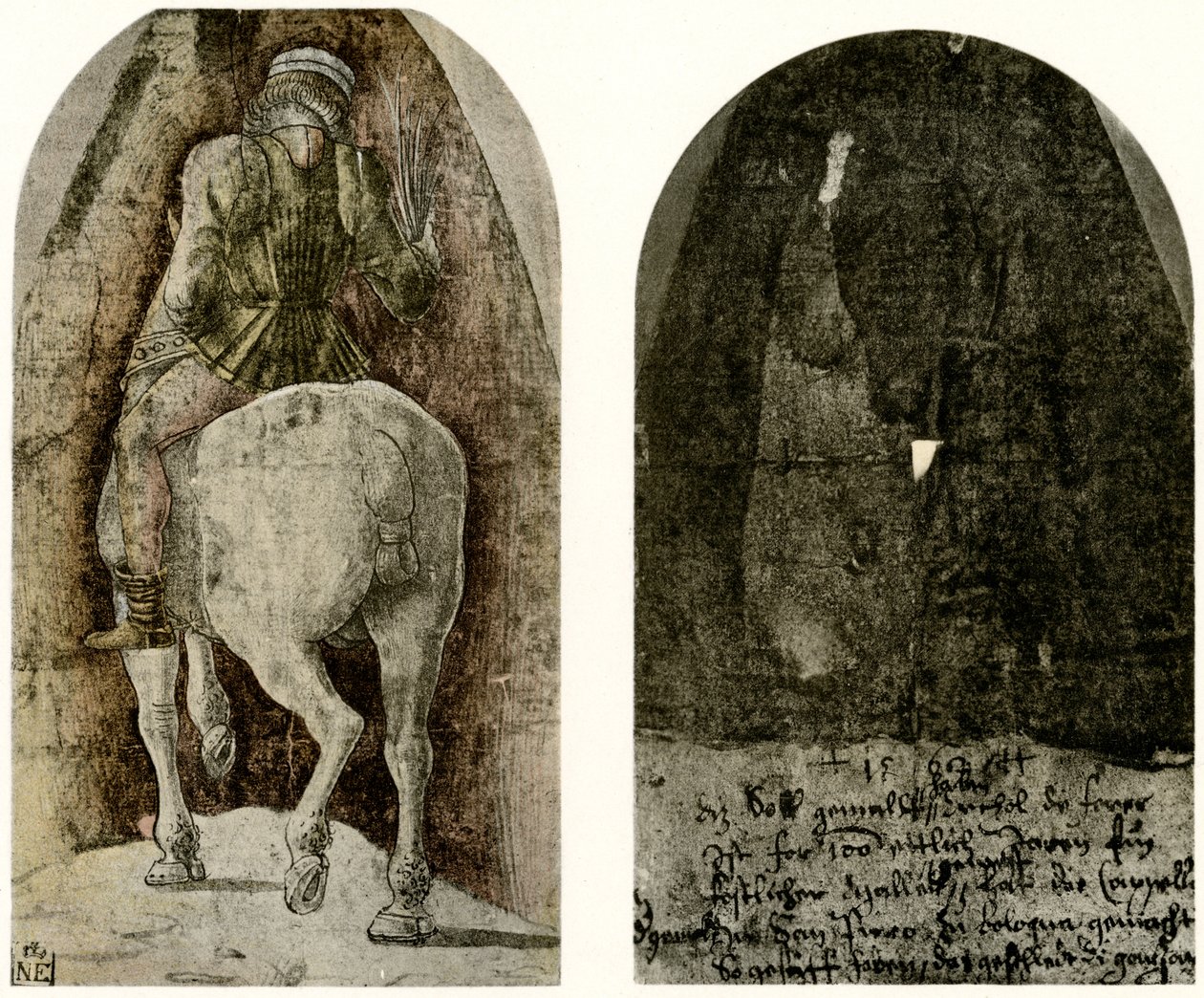 Ruiterfiguur voor de Garganelli-kapel in Bologna door Ercole de Roberti
