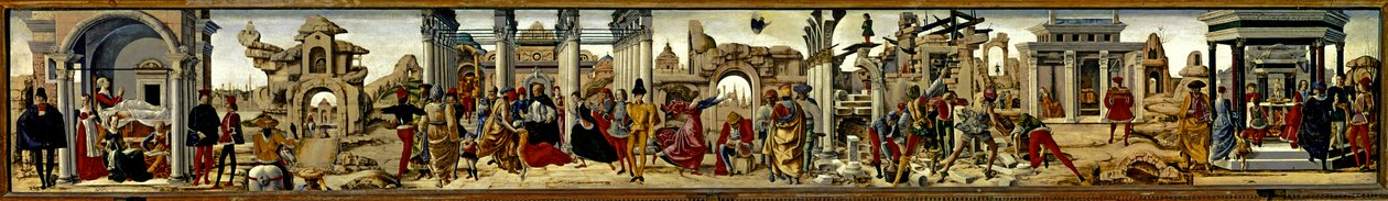 Wonderen van Sint Vincent Ferrer door Ercole de Roberti