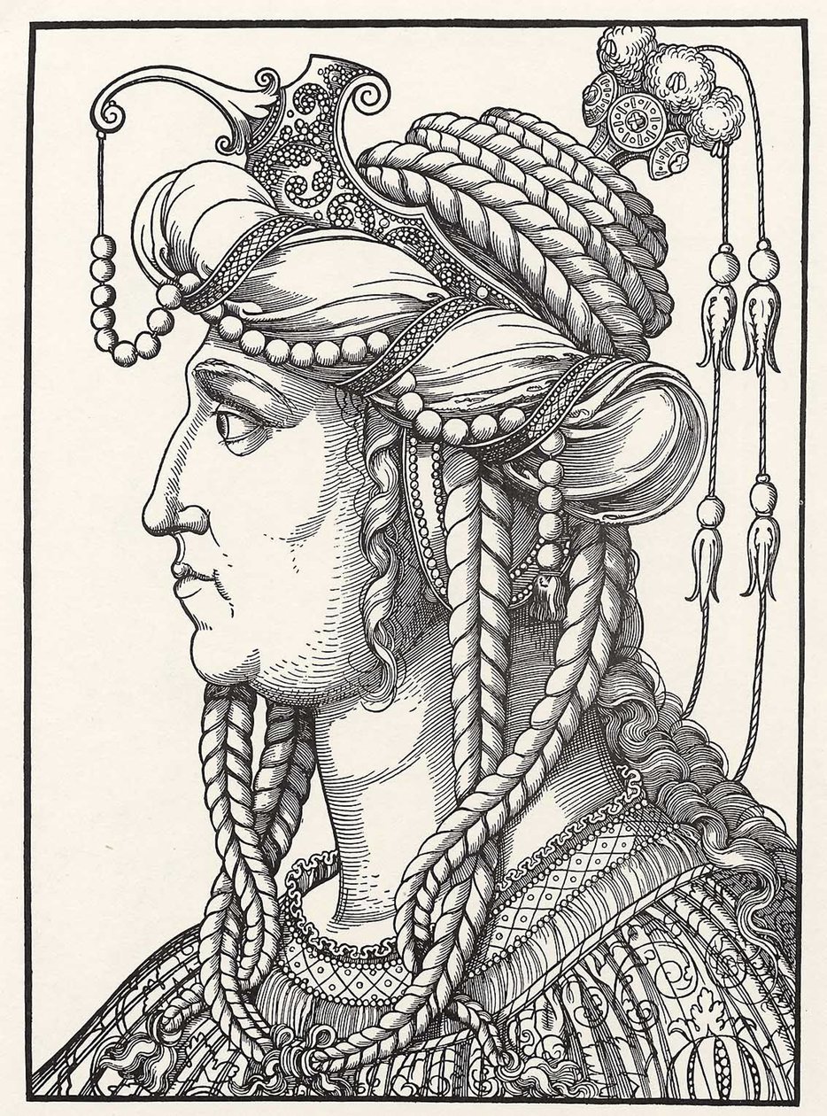 Portret van de vrouw van Suleiman de Grote door Erhard Schon