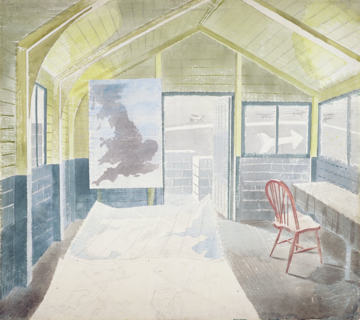 De Operatiekamer door Eric Ravilious