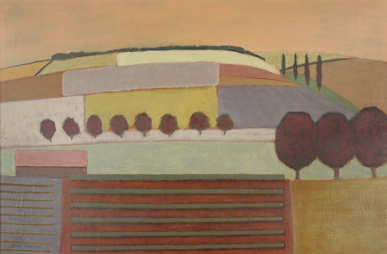 Roussillon Landschap door Eric Contemporary Artist Hains