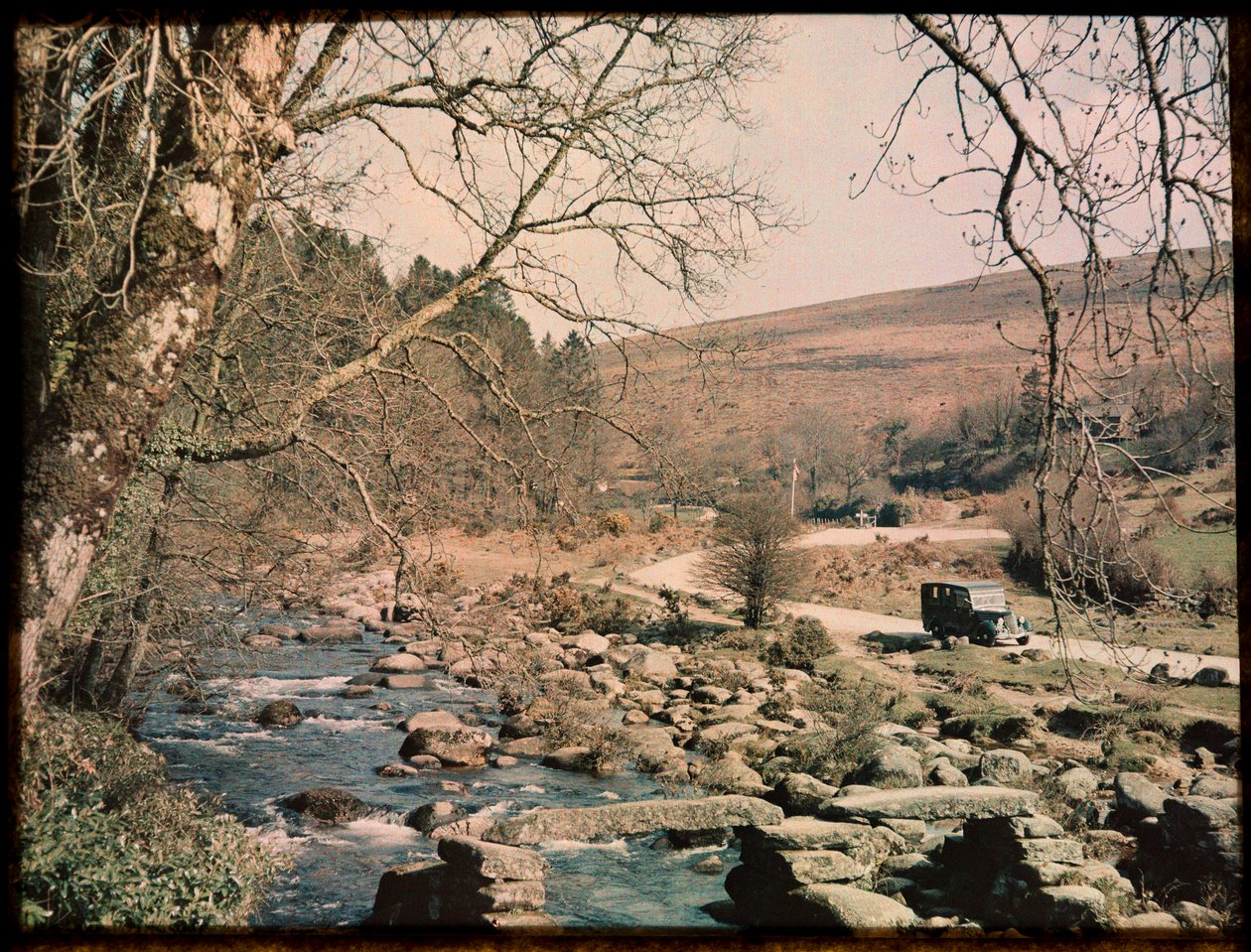Clapper Bridge, Dartmeet, Widecombe in the Moor, Teignbridge, Devon, UK door Eric Maybank
