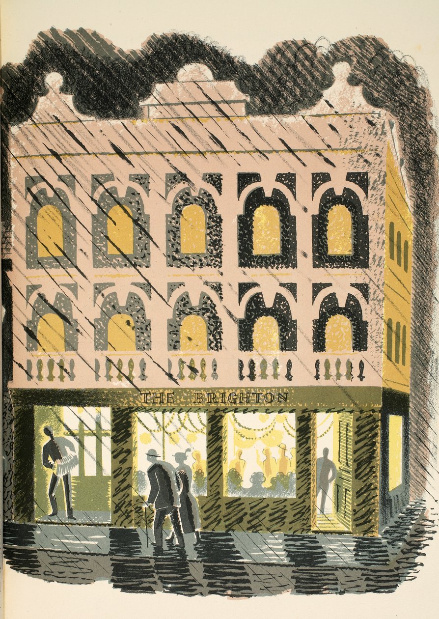 Café, illustratie uit 