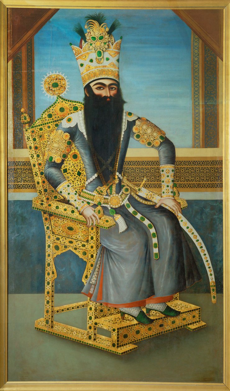 Fath Ali Shah, de tweede Qajar koning van Perzië ... door Erich Lessing