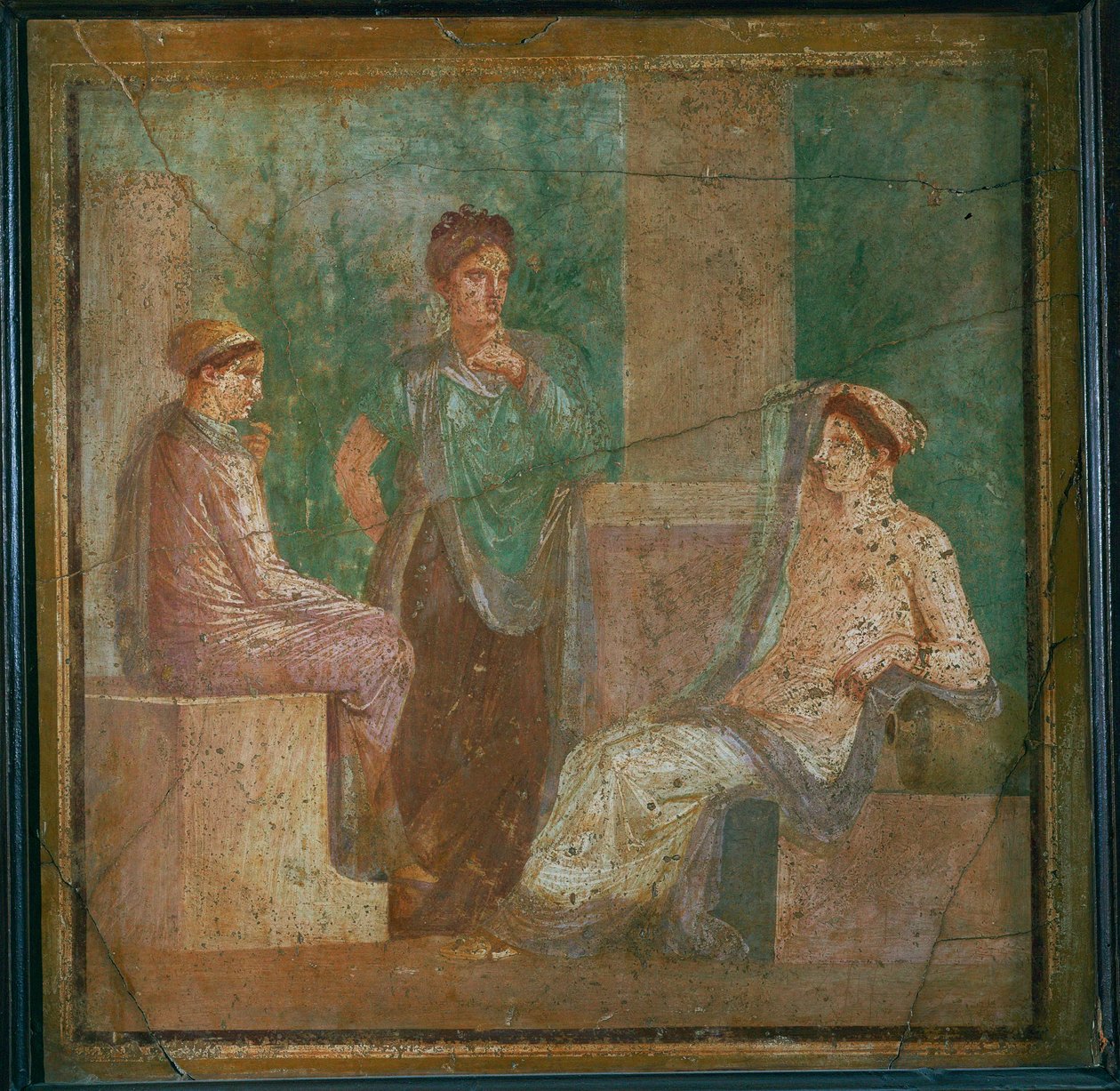 Nimf die het orakel raadpleegt door Erich Lessing