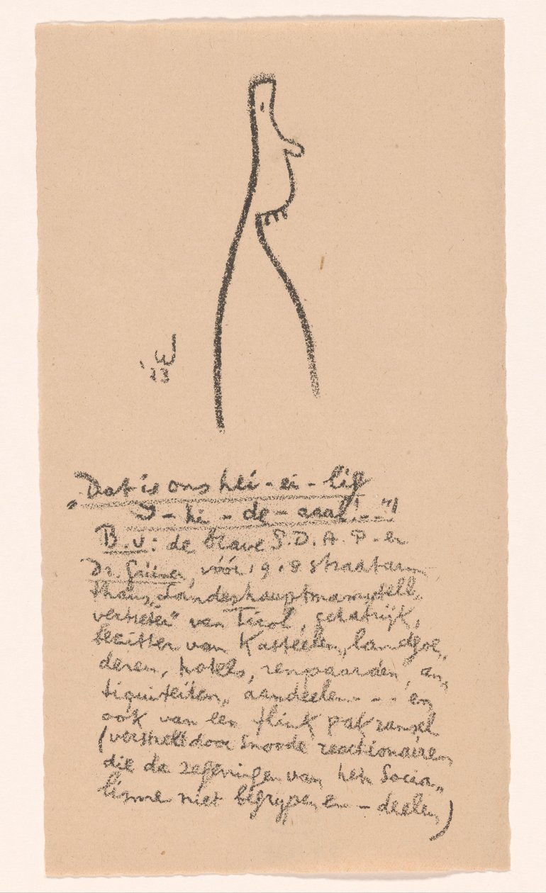 Karikaturale figuur door Erich Wichmann
