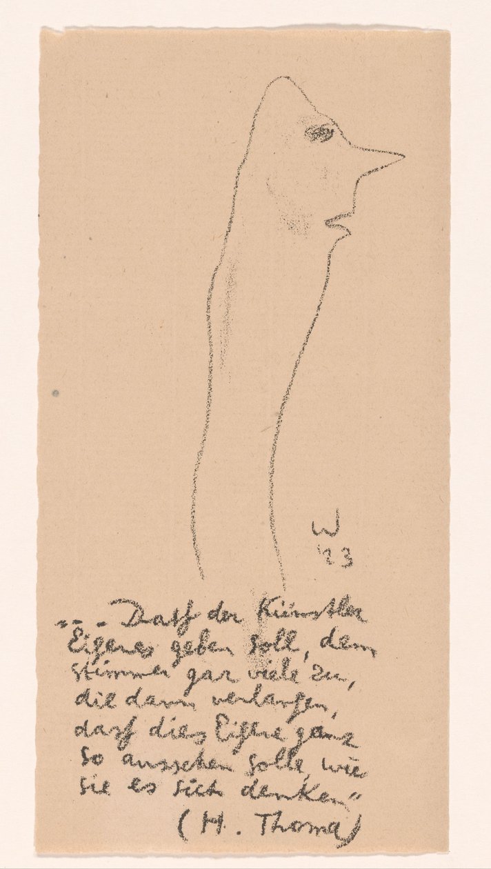 Karikaturale figuur door Erich Wichmann