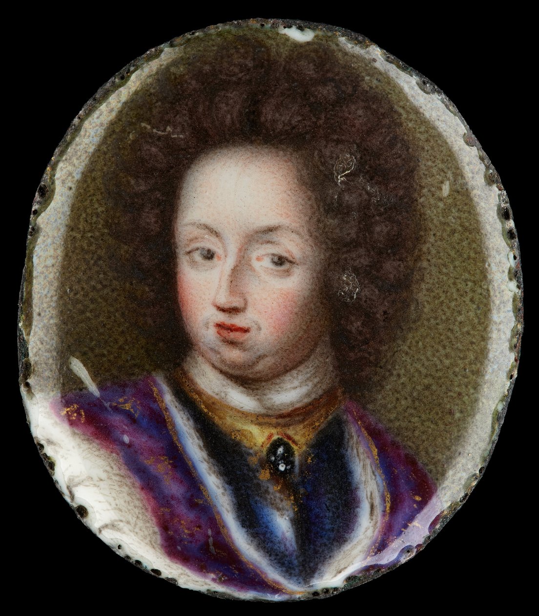 Miniatuur van Karel XI, Koning van Zweden door Erik Utterhielm
