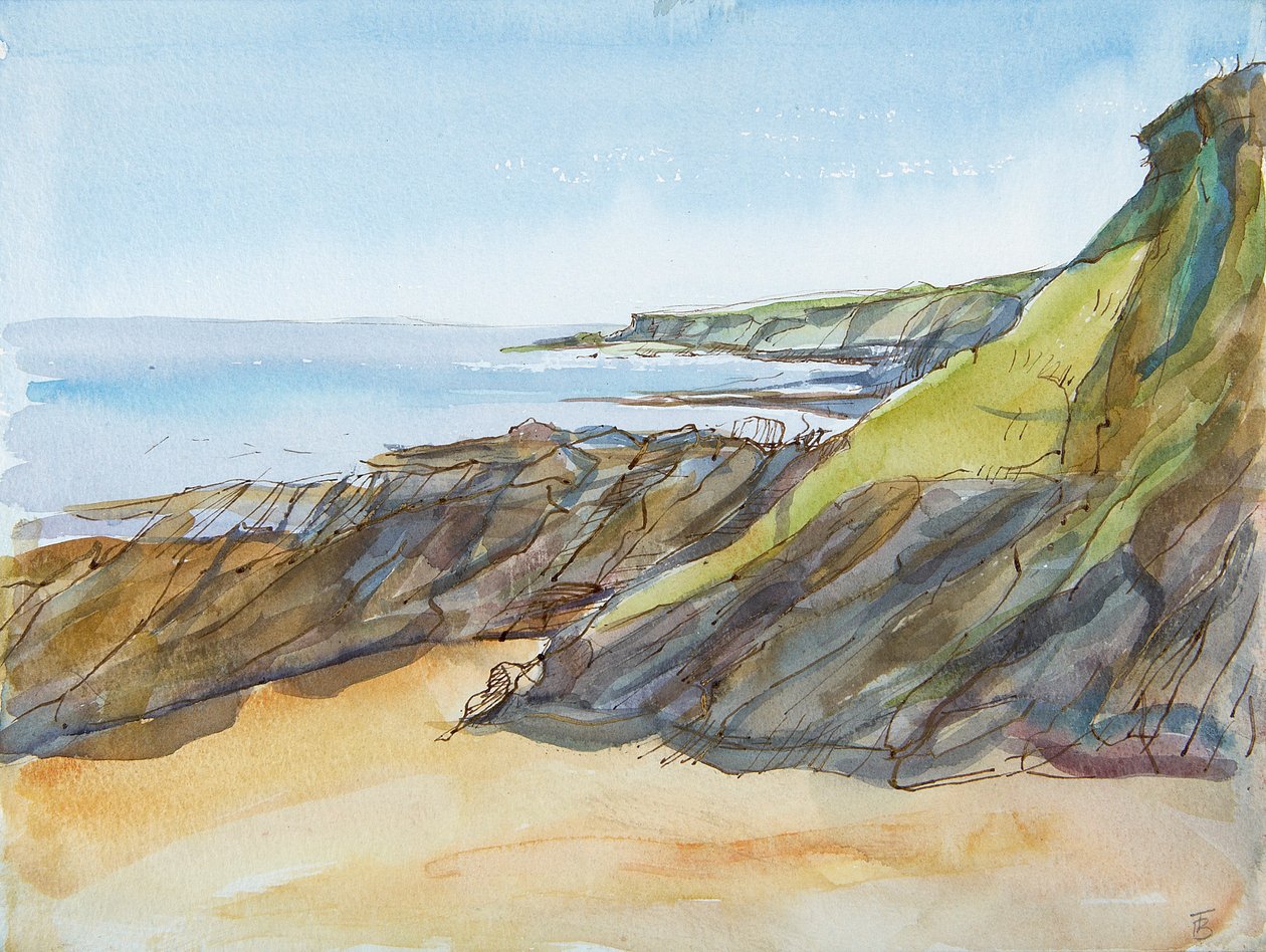 Rotsachtige Strand op de Roseland door Erin Townsend