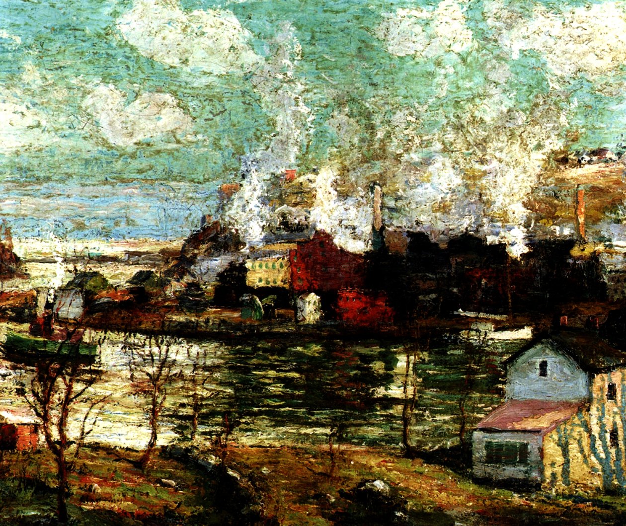 Spuyten Duyvil Creek, Brooklyn, New York, ca. 1914 door Ernest Lawson