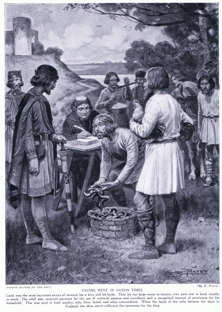 Huur betalen in Saksische tijden, jaren 1920 door Ernest Prater