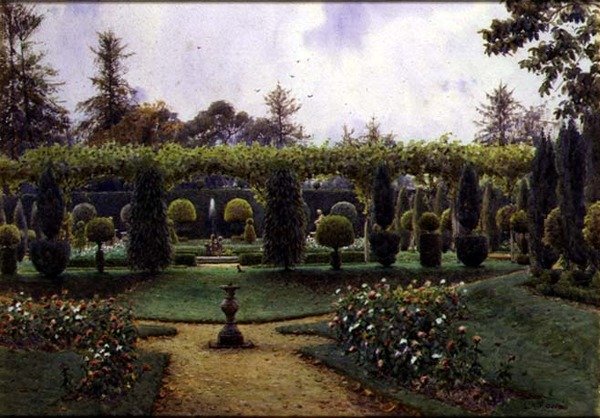 Grijze Dag, Brockenhurst, Hampshire door Ernest Arthur Rowe