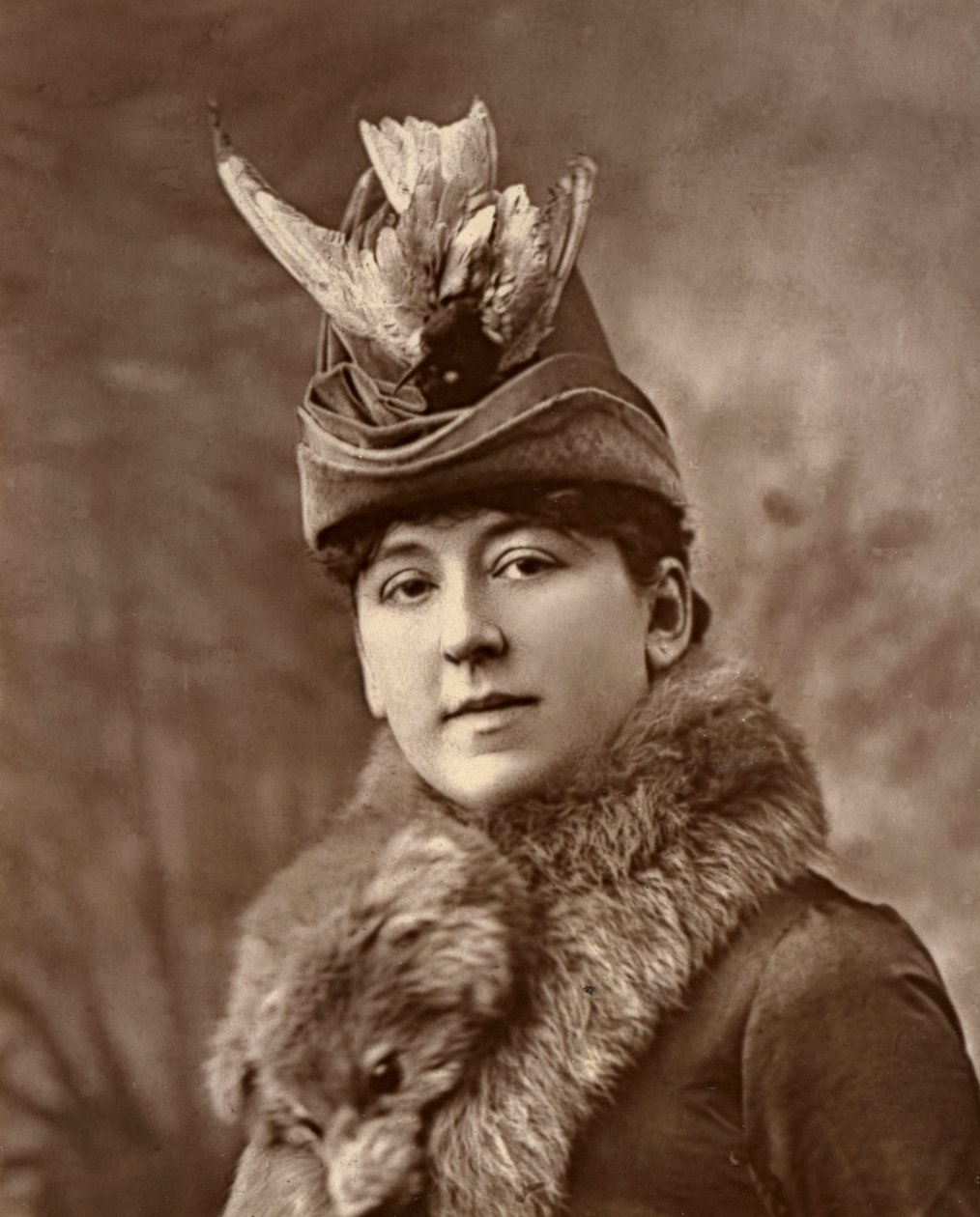 Amy Roselle, Britse actrice, 1887 door Ernest Barraud