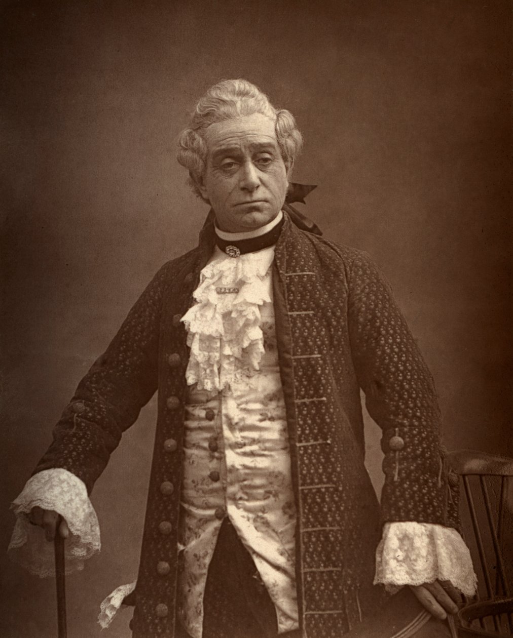 David James, Britse acteur, in David Garrick, 1887 door Ernest Barraud