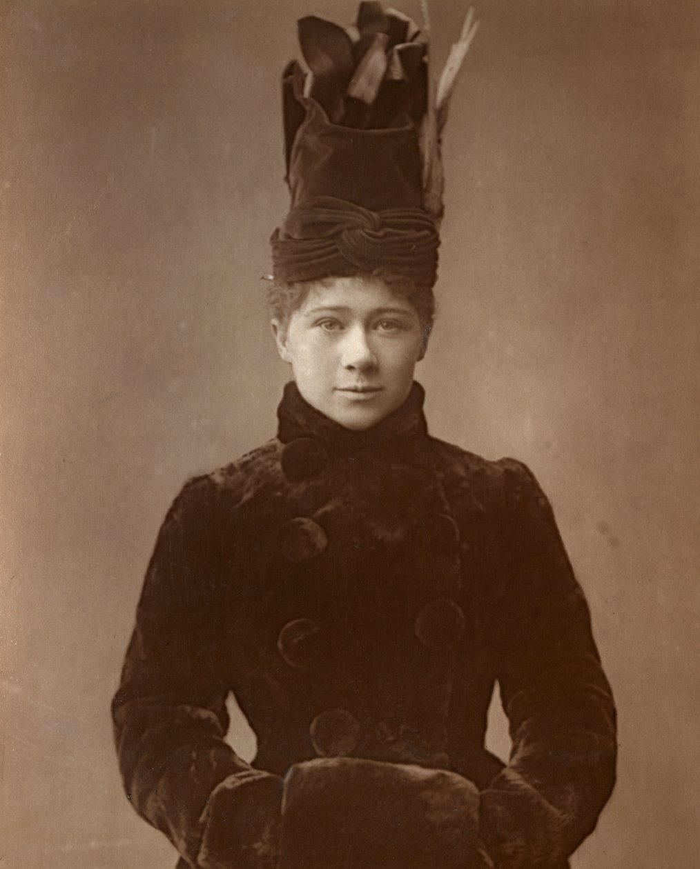 Marie Tempest, Britse actrice en zangeres, 1888 door Ernest Barraud