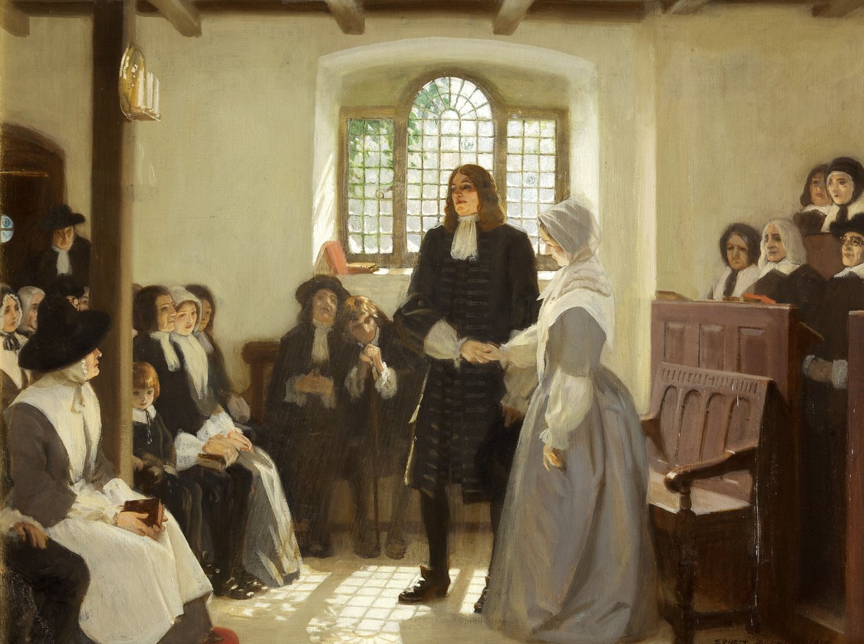 Het Huwelijk van William Penn en Hannah Callowhill door Ernest Board