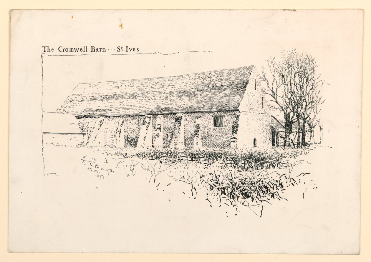De Cromwell schuur, St. Ives door Ernest Clifford Peixotto