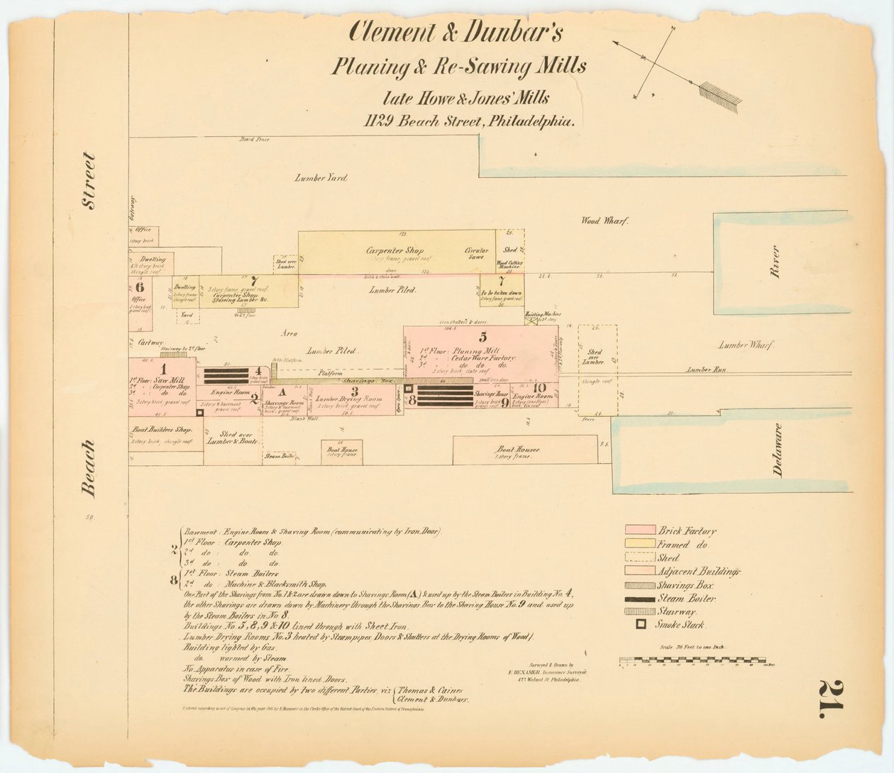 Hexamer General Survey; volume 1, plaat 21, 1866 door Ernest Hexamer