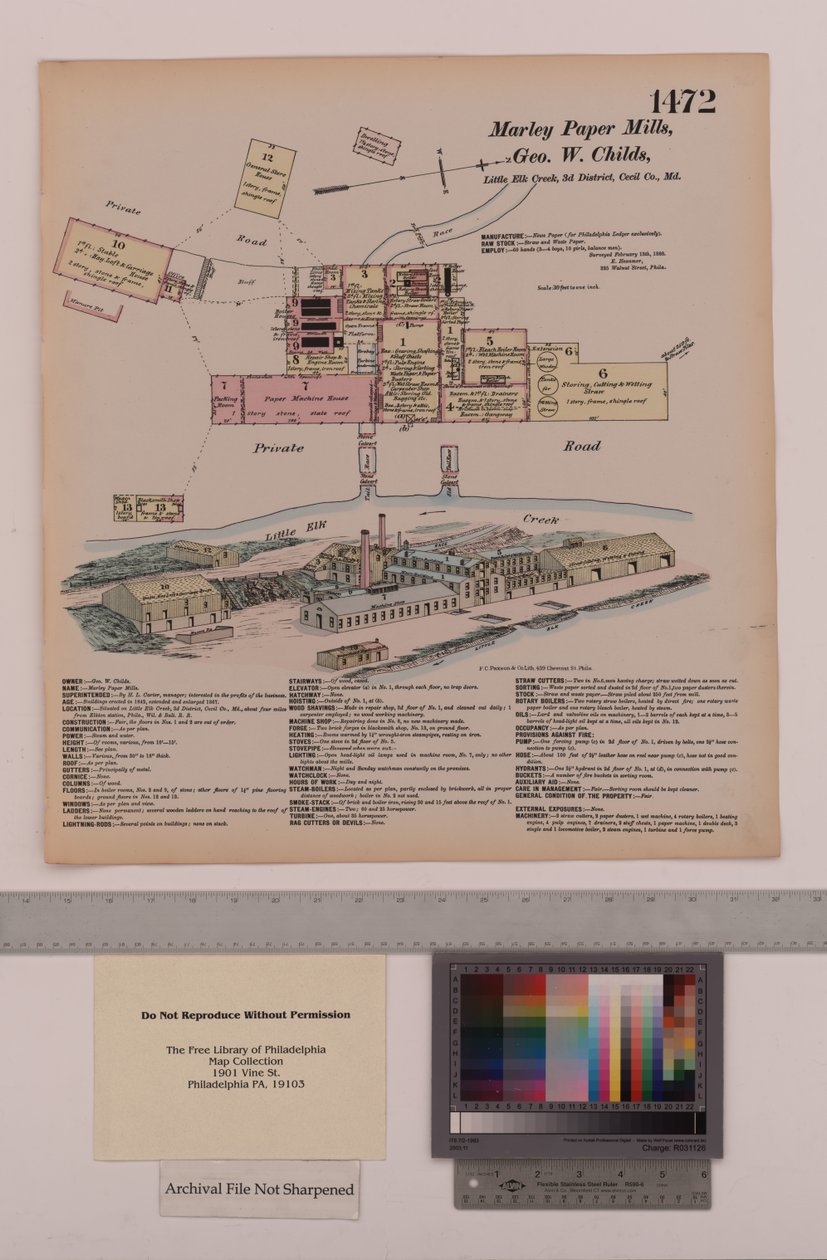 Marley Papierfabrieken, Maryland, Hexamer Algemene Onderzoeken, 1880 door Ernest Hexamer