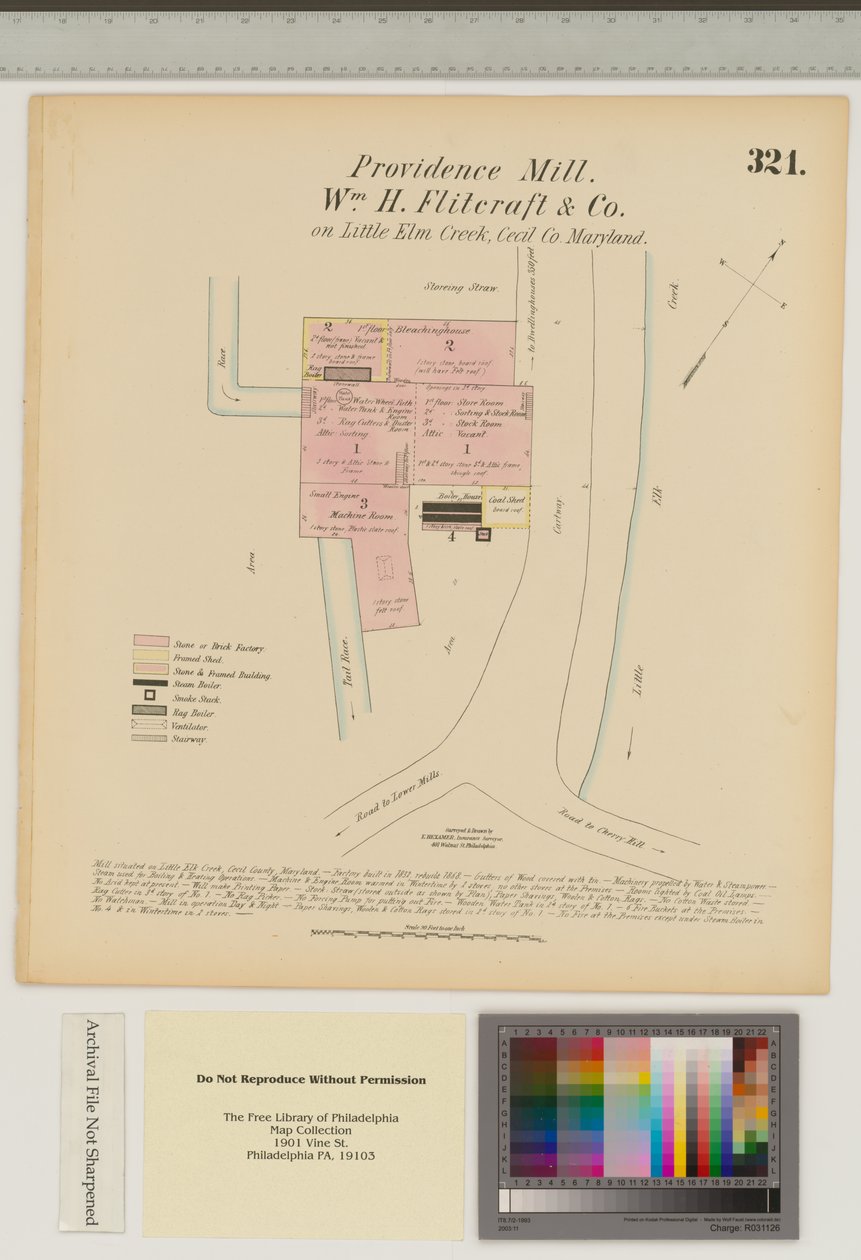 Providence Mill, Little Elk Creek, Maryland, Hexamer Algemene Onderzoeken door Ernest Hexamer