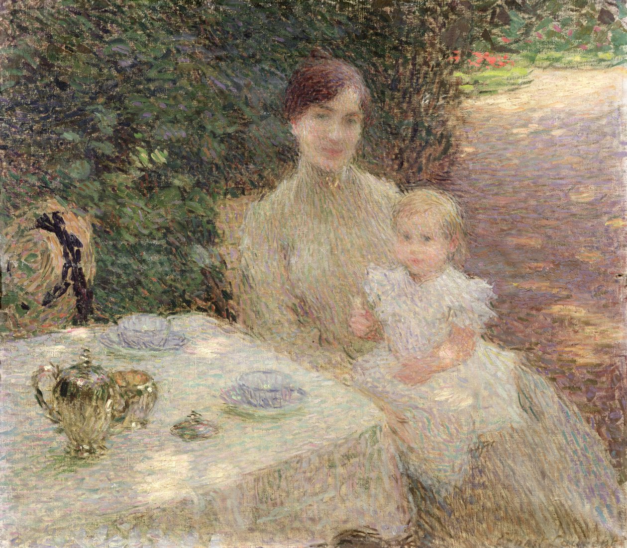 In de tuin, 1904 door Ernest-Joseph Laurent