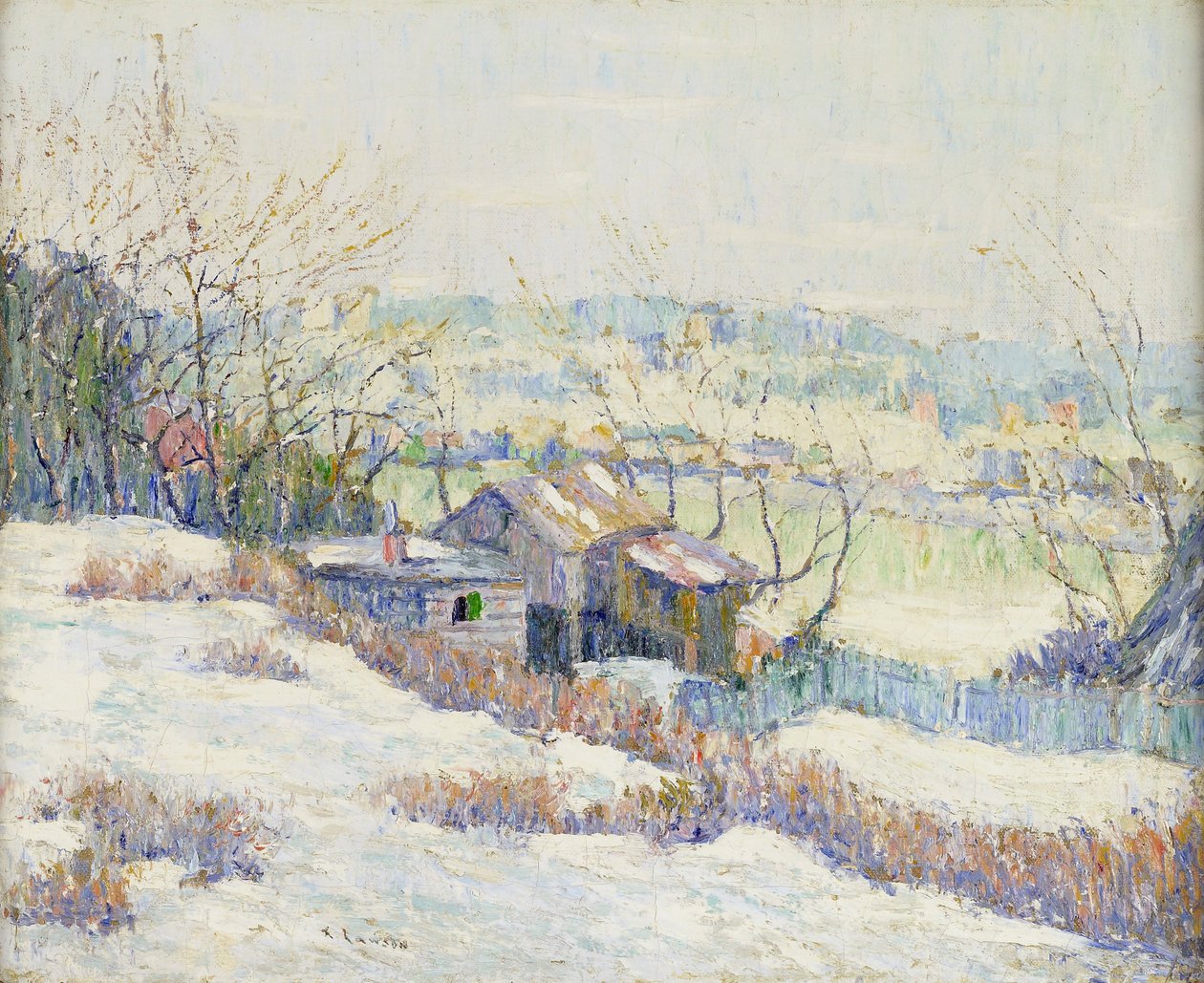Bovenloop van de Harlem River door Ernest Lawson