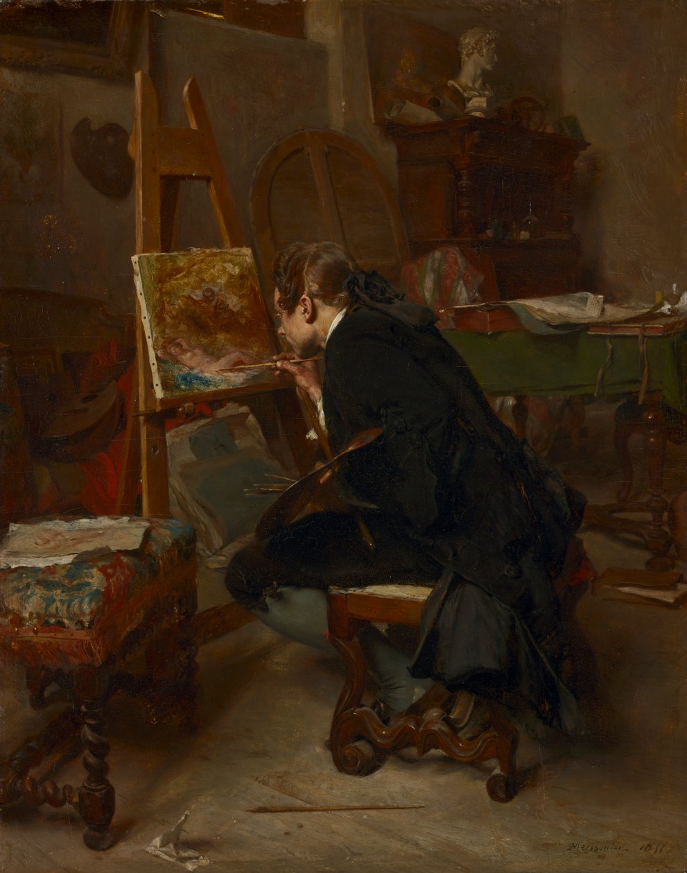 Een Schilder door Ernest Meissonier