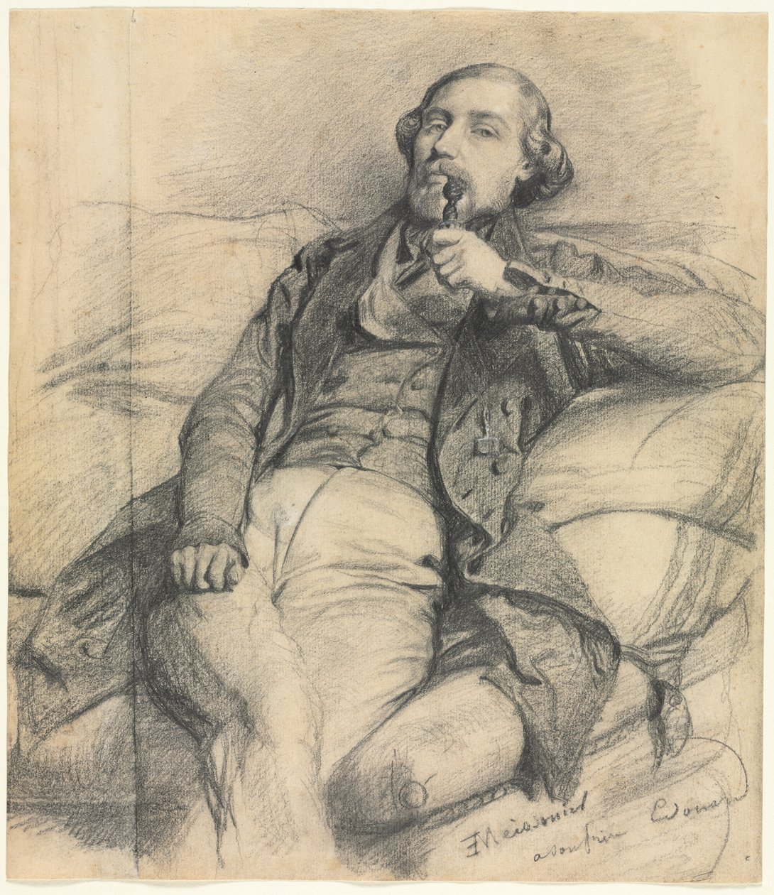 Man die Rookt door Ernest Meissonier