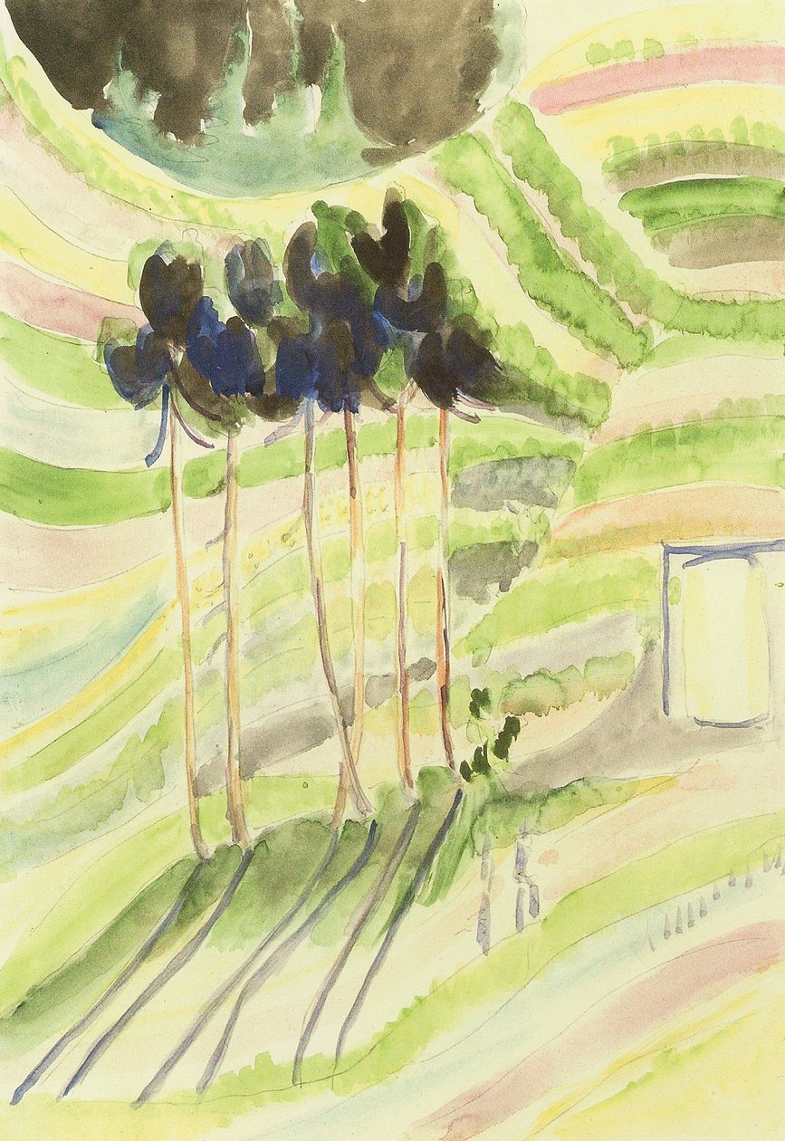 Boomgroep door Ernst Ludwig Kirchner