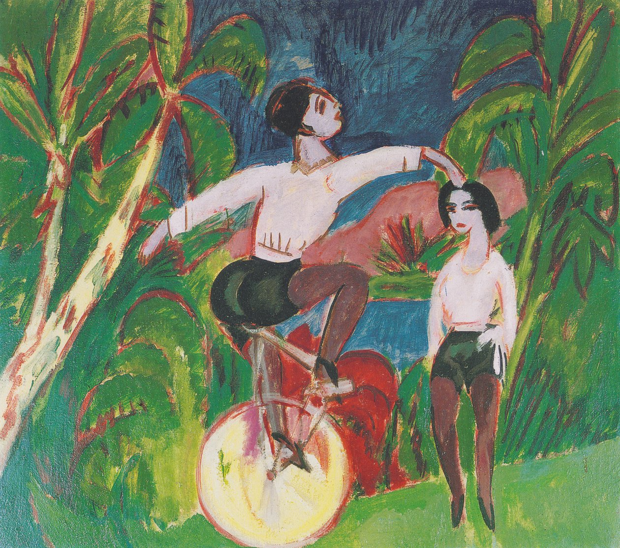 De Eenwieler door Ernst Ludwig Kirchner