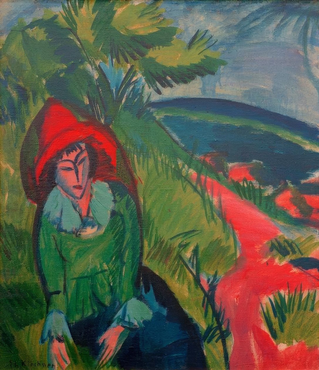 Erna op Fehmarn door Ernst Ludwig Kirchner