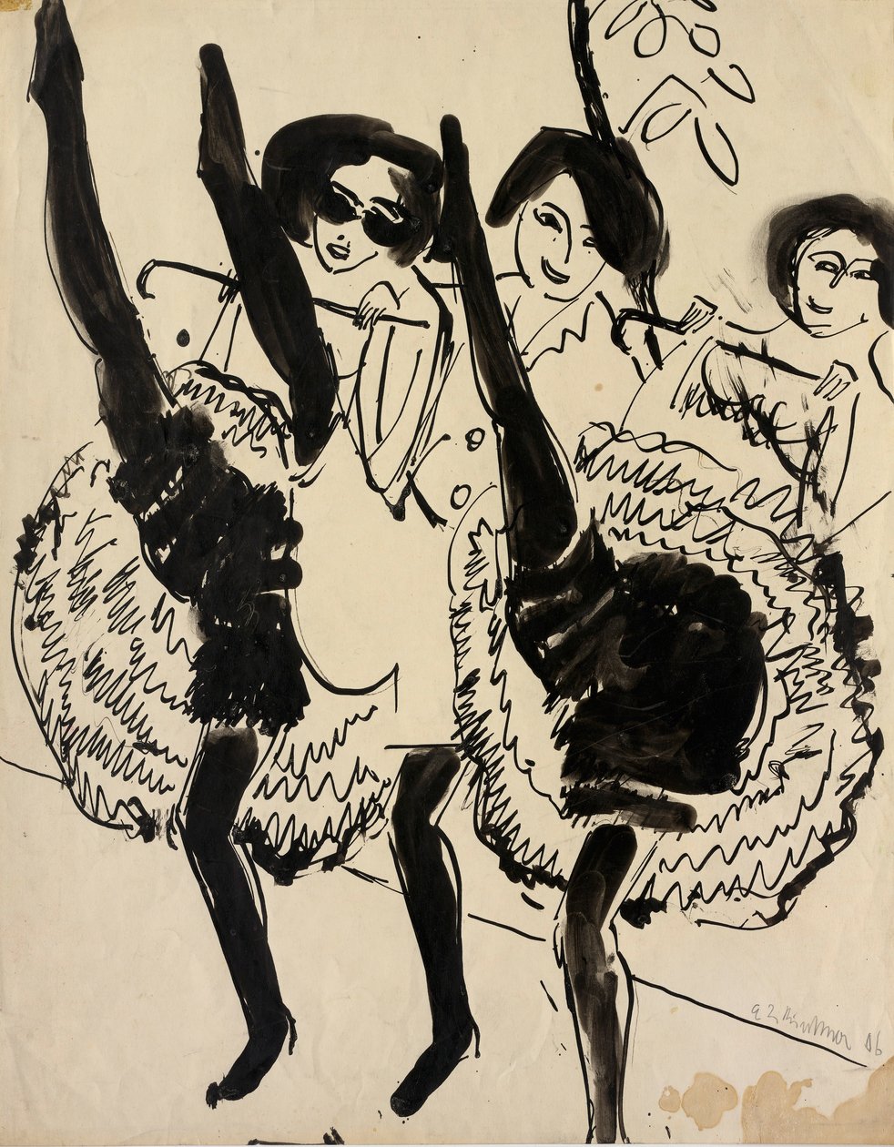 GUGG dansers door Ernst Ludwig Kirchner