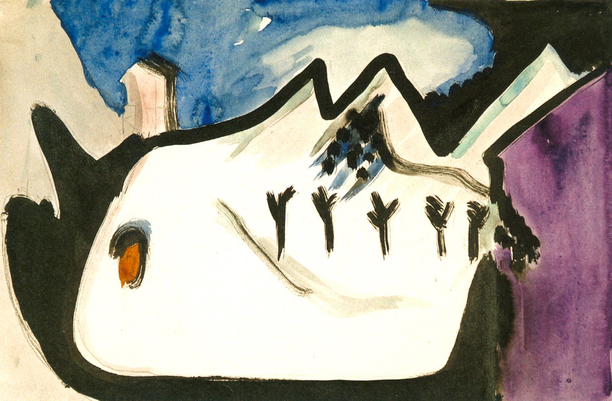 Sneeuwlandschap door Ernst Ludwig Kirchner