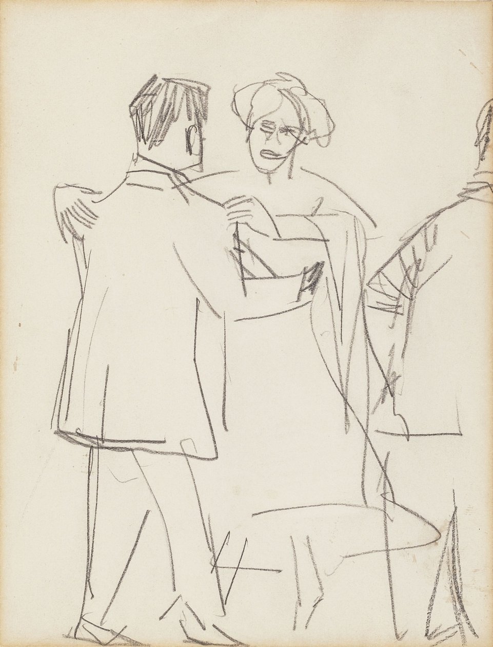 Dansend paar door Ernst Ludwig Kirchner