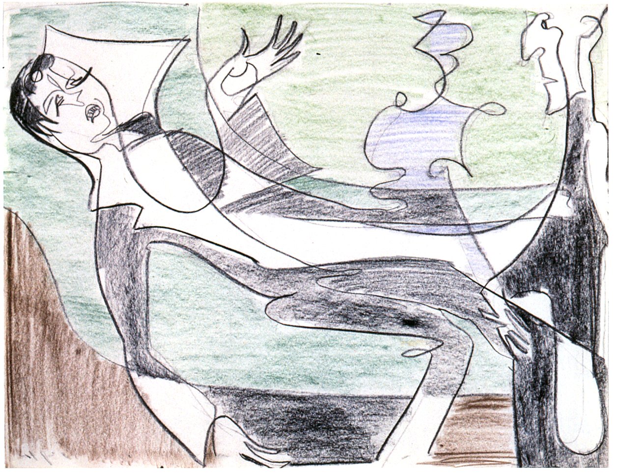 Gesprek door Ernst Ludwig Kirchner