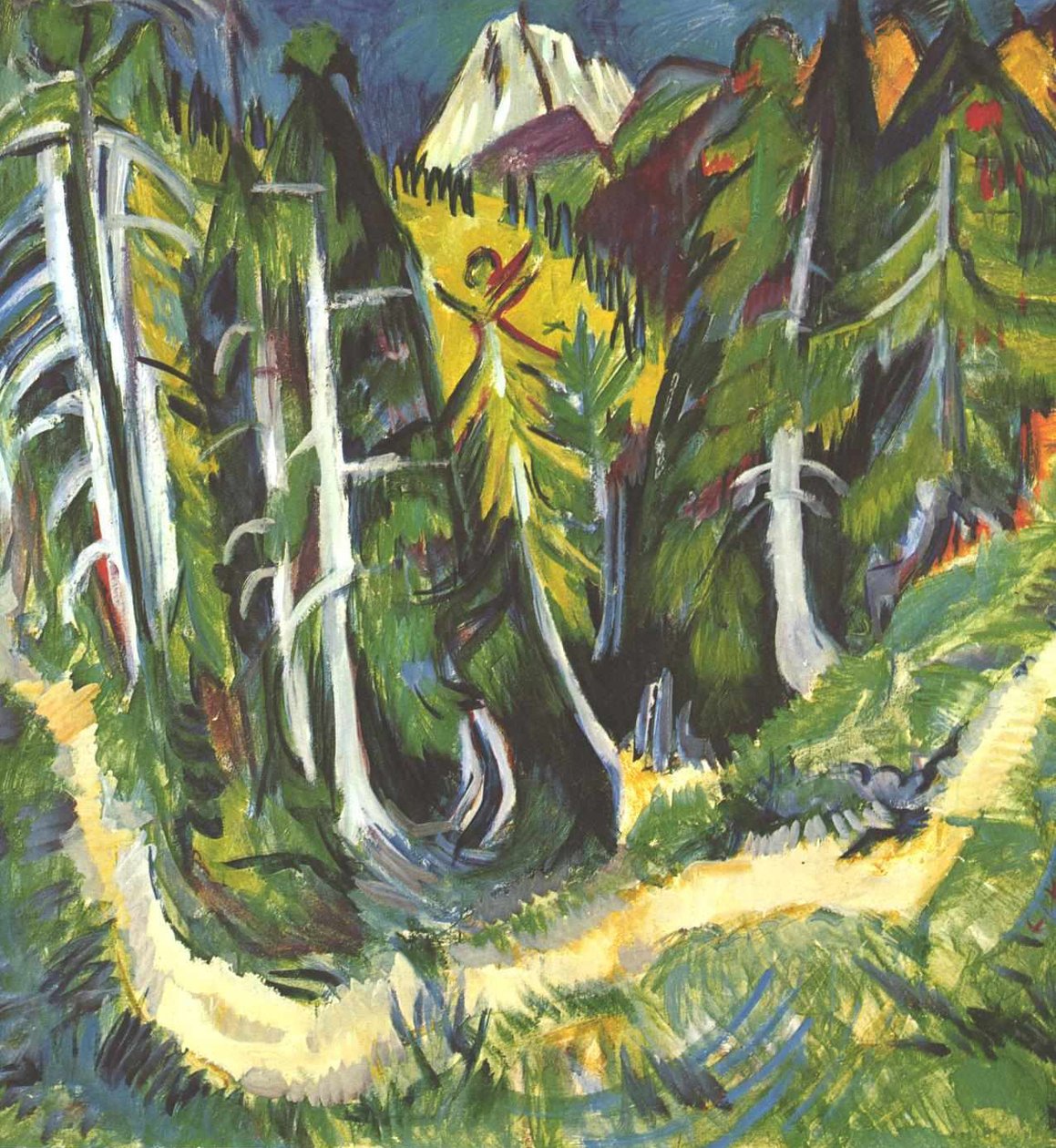 Bosravijn door Ernst Ludwig Kirchner