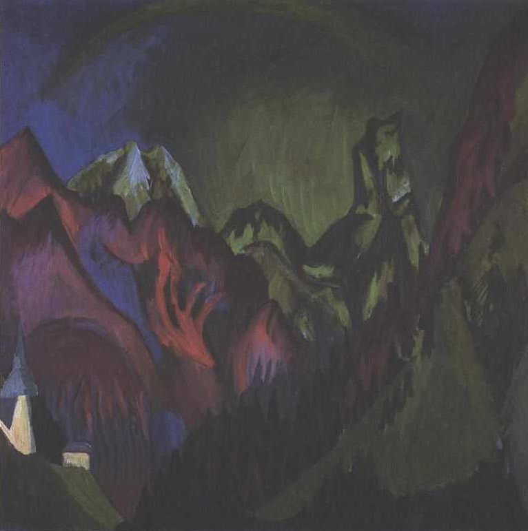 Zügenschlucht bij Monstein door Ernst Ludwig Kirchner